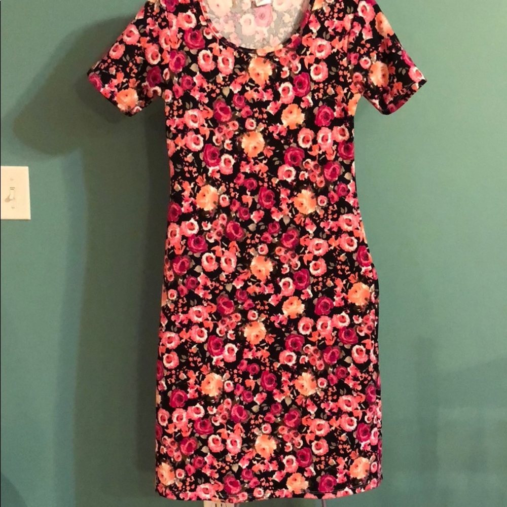 Black and Pink Honey and Lace Dress